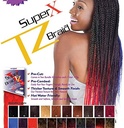 Supreme Super X TZ Braid Pre Stretched Pre Cut Pre Combed Expression Hair for Braiding 2 Bundles in 1 Pack 48 Inches (3 Packs Bundle Deal) (1)