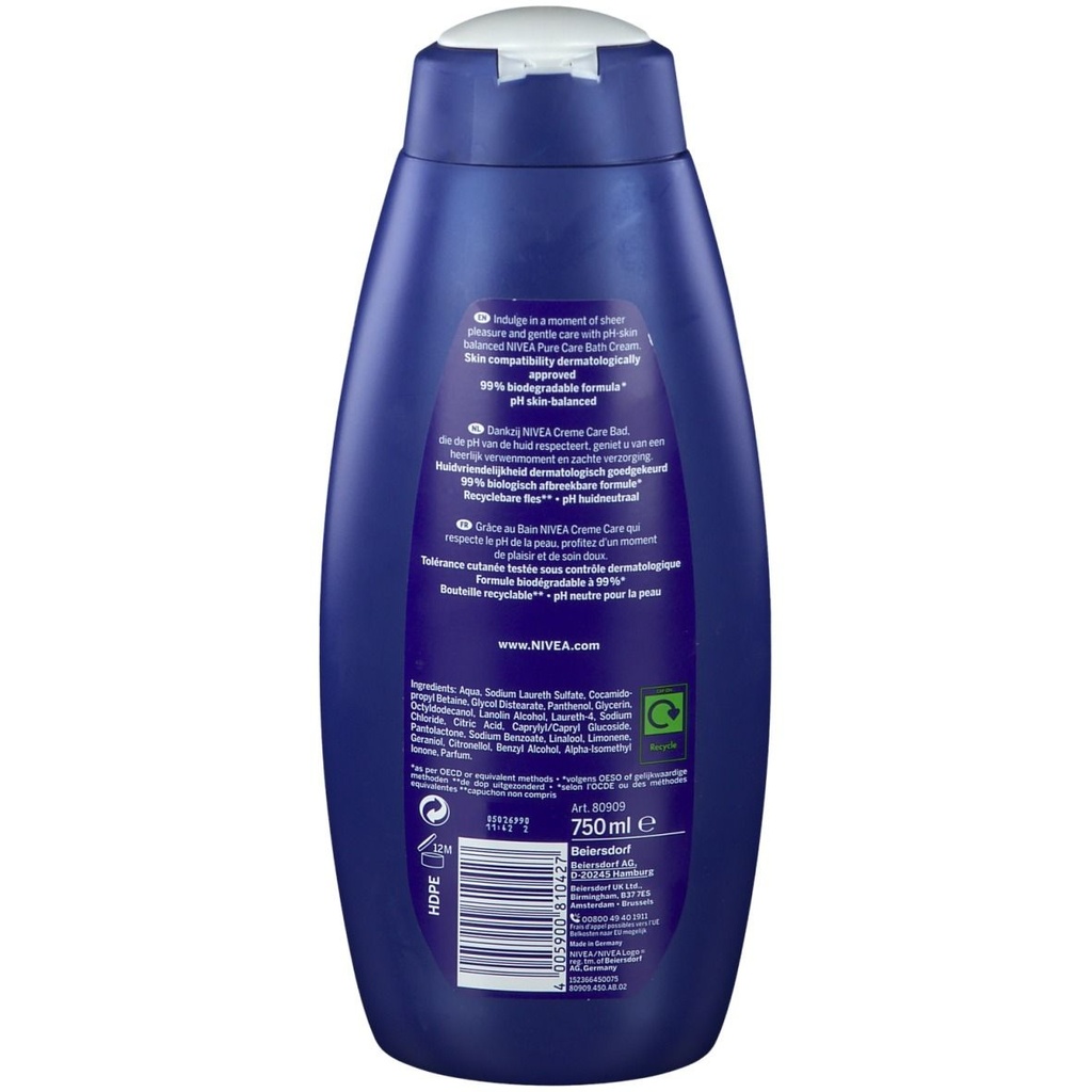 Nivea Creme Care Crème De Bain