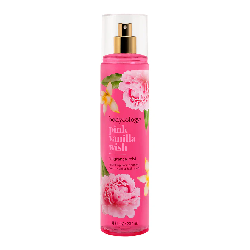 BODYCOLOGY FRAGRANCE MIST PINK VANILLA WISH 8 OZ