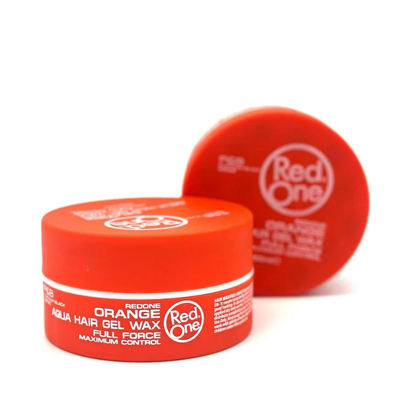 RED ONE AQUA HAIR GEL WAX ORANGE 50ML