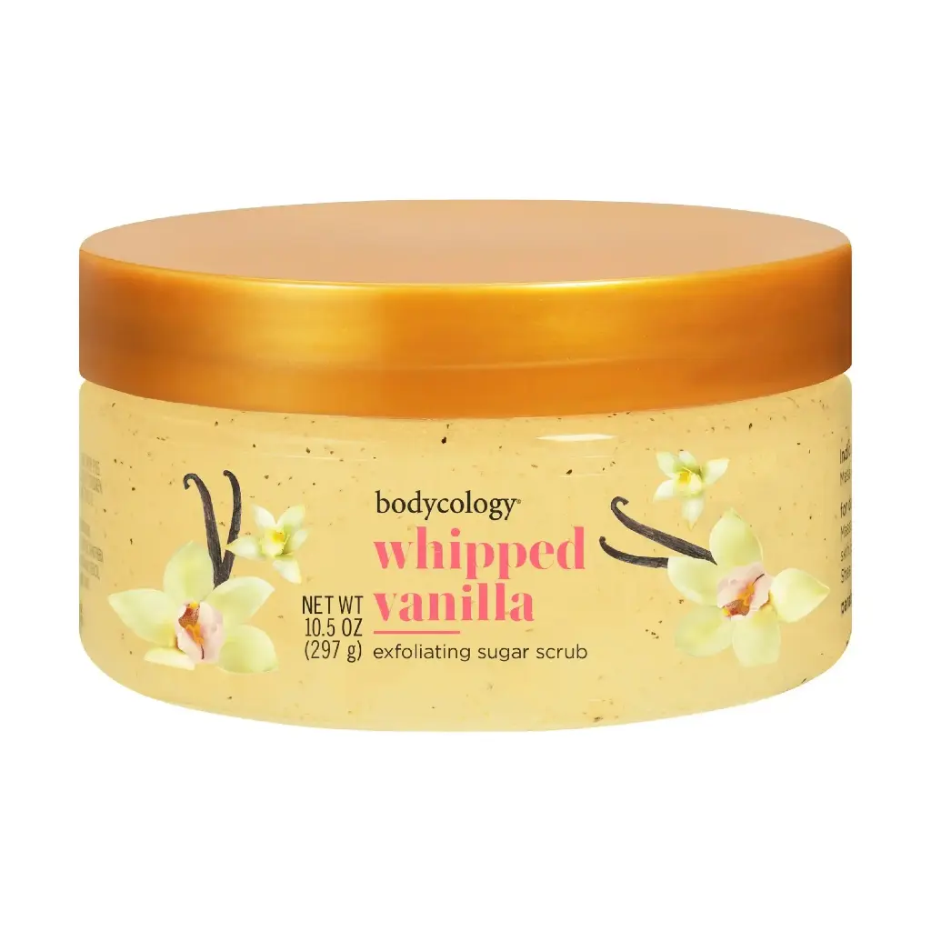 BODYCOLOGY EXFOLIATING SUGAR SCRUB  WHIPPED VANILLA 10.5 OZ