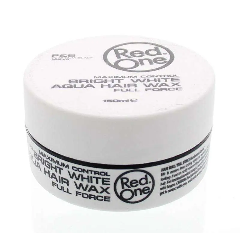 RED ONE AQUA HAIR GEL WAX BRIGHT WHITE 150ML