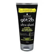 GOT2B ULTRA GLUED INVINCIBLE STYLING GEL BLACK 6OZ 