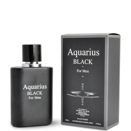 MIRAGE BRANDS MEN'S PERFUME AQURARIUS BLACK 3.4 FL.OZ 