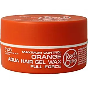 RED ONE AQUA HAIR GEL WAX ORANGE 150ML