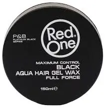 RED ONE AQUA HAIR GEL WAX BLACK 150ML