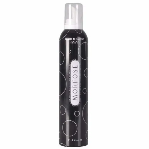 MORFOSE HAIR MOUSSE EXTRA STRONG  BLACK 350ML 
