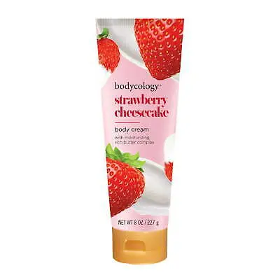 BODYCOLOGY BODY CREAM STRAWBERRY CHEESECAKE 8 OZ