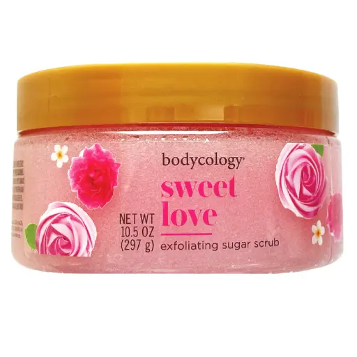 BODYCOLOGY EXFOLIATING SUGAR SCRUB SWEET LOVE 10.5 OZ