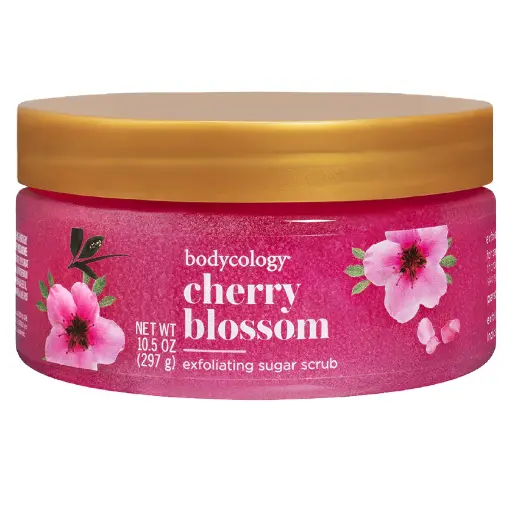 BODYCOLOGY EXFOLIATING SUGAR SCRUB CHERRY BLOSSOM 10.5 OZ