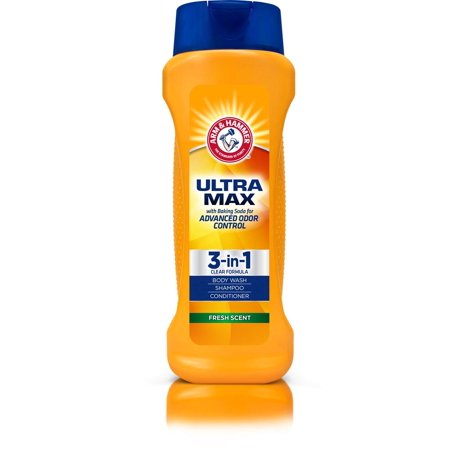 ARM AND HAMMER 3-IN-1 ULTRA MAX BODY WASH  FRESH SCENT  12OZ 