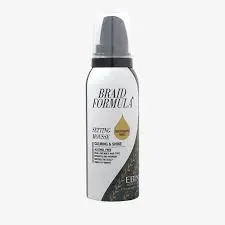 EBIN NEW YORK BRAID FORMULA SETTING MOUSSE CLAMING & SHINE 12 OZ