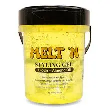 EBIN NEW YORK MELT'N STYLE GEL YELLOW 16 OZ